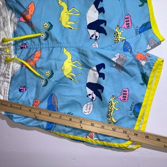 Mini Boden Natural World Surf Shorts Boys Swimsuit Bathingsuit Size 11-12Y - Picture 4 of 8